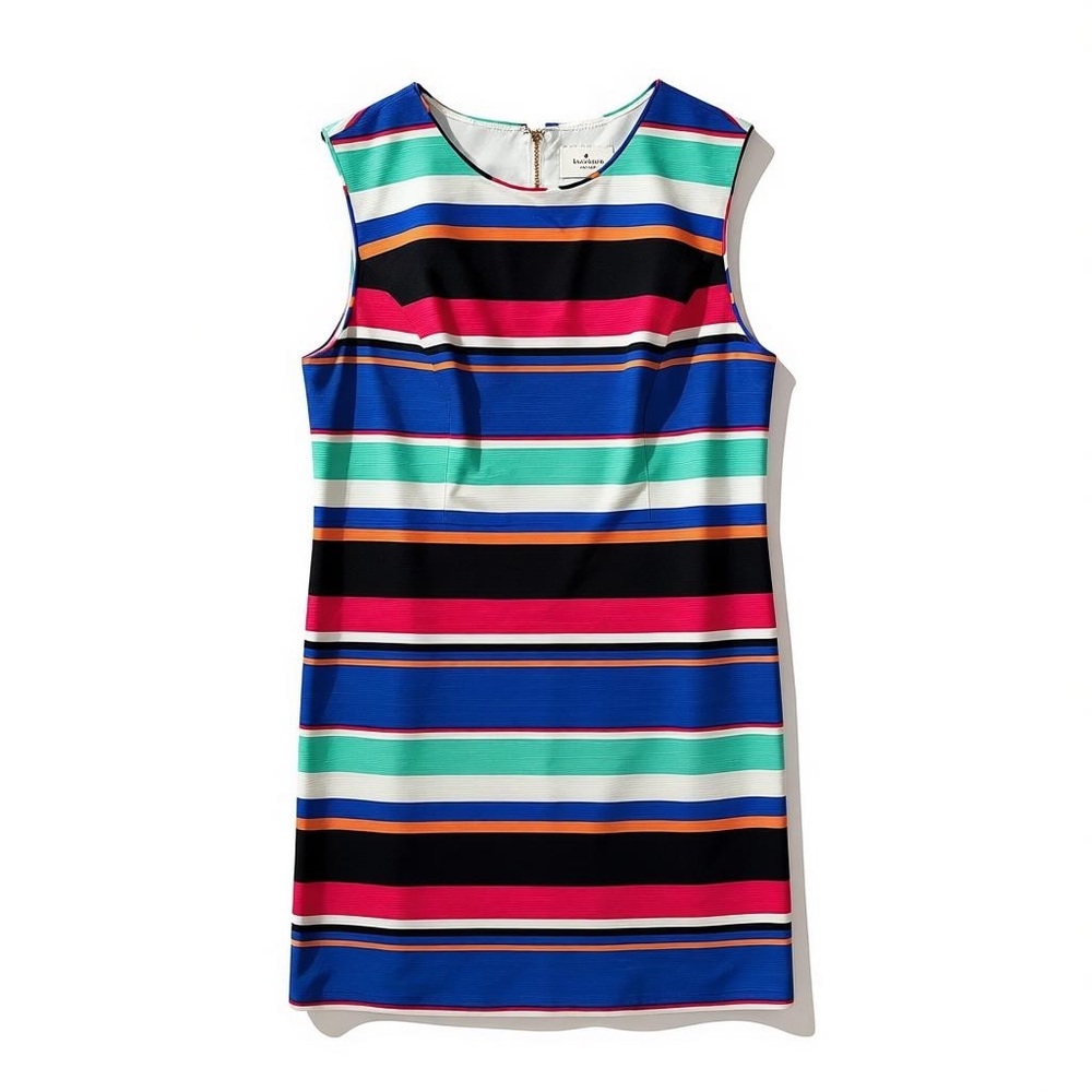 Colorful Striped Sleeveless Dress